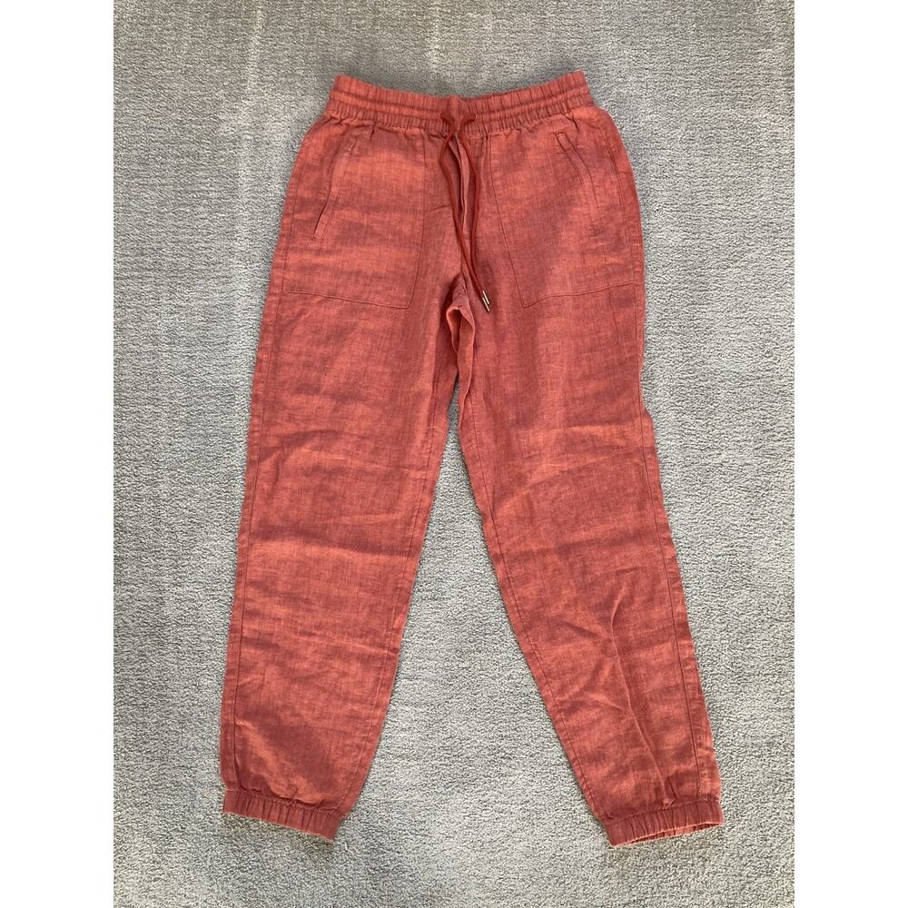Athleta Rust Red Drawstring Jogger Pants